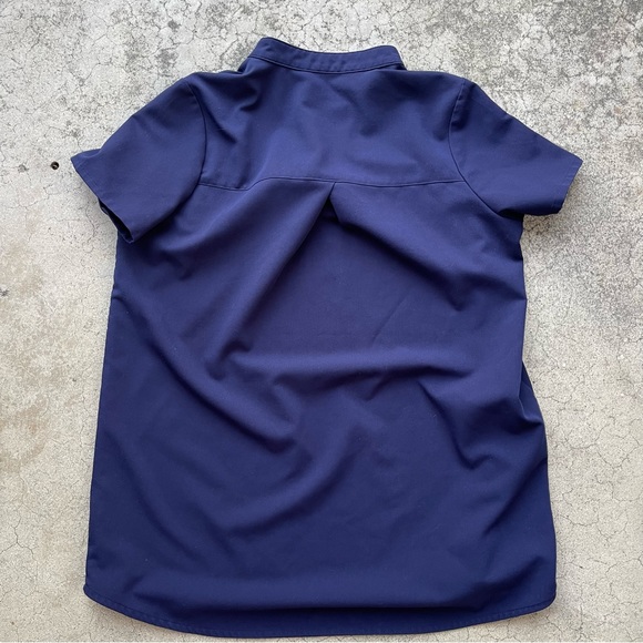 FIGS Kitale Women's W21SW1012 Navy Blue Maternity Scrub Top Size Small - Picture 3 of 10